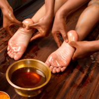 Фото Індійський масаж стоп для двох